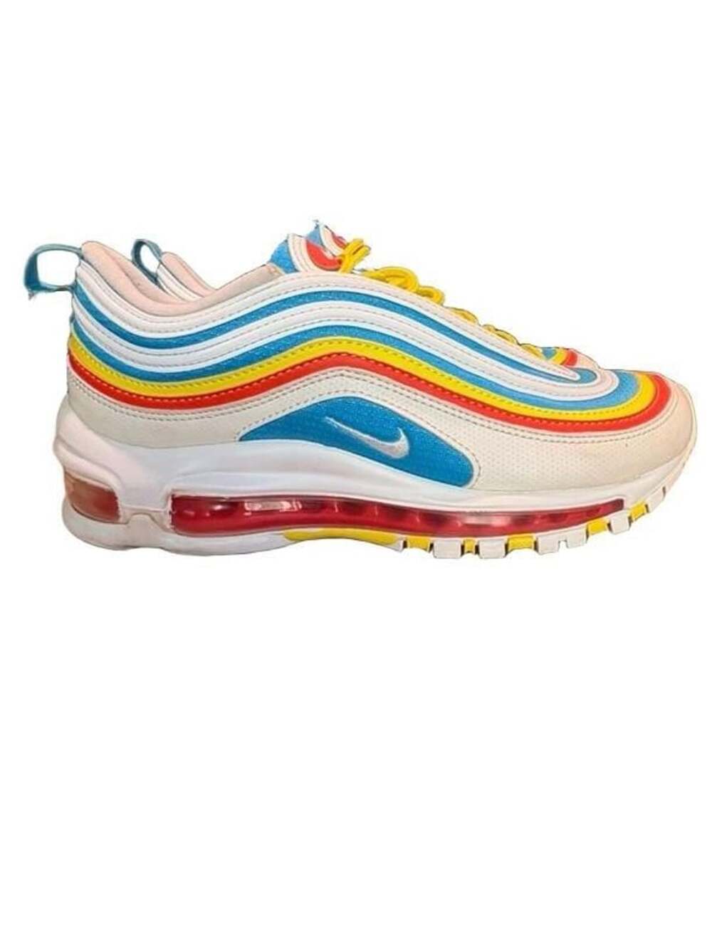 Nike Air Max 97 White Multicolor 5 youth/ 6.5 women